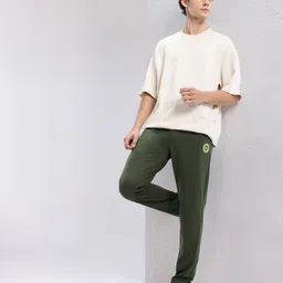 hrx by hrithik roshan Men Solid Green Track Pants image 4