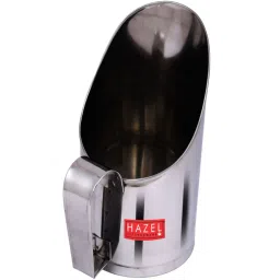 hazel Stainless Steel Scoop Spoon With Handle | Steel Scoops For Grocery Shop Store Equipment| Grocery Flour Grain Dry Foods Spice Scoop,Capacity 700 ml, Silver image 5