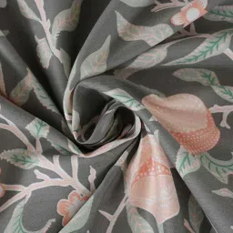 maspar Green Fruit Print 200 TC Cotton Single Bed Sheet with 1 Pillow Cover Sensory Bloom Collection image 4