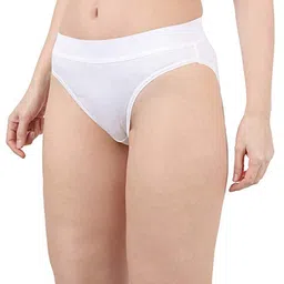 glus Women's Organic Cotton Plus Size High Waist Hi Cut Panties - Combo Pack image 4