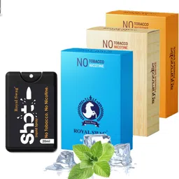 royal swag Herbal Cigarette Smoke Sticks Clove, Frutta & Mint Cigarettes With 20 ML Shot Smoking Cessations image 1