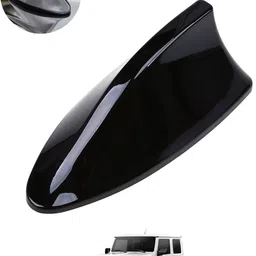 ccmm Unique New Design Shark Shape Waterproof Black Shinny Antenna For Car-160 Universal Black Waterproof Car Roof Shark Antenna-160 Satellite Vehicle Antenna-picture-10