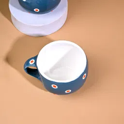 storepedia Pack of 24 Ceramic Polka Doted Tea Cups Set of 24 150ml Coffee Mugs for Home Office image 4