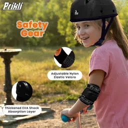 prikli Protection Helmet Elbow | Knee|Hand Guard Skating Kit for 3- 8 years Cycling Guard Combo image 5
