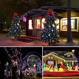 shopping dust 180 LEDs 44.98 m Multicolor Flickering, Steady Bulb Rice Lights image 3