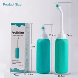 pratyang Portable bidet, Jet Spray for Toilet | Retractable, 2 angled Nozzles P248 Manual Bidets-picture-37