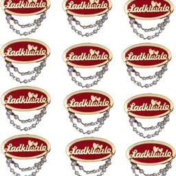 devpriya LadkiWale Pin Badges Chain (pack 12) for Family wedding and reception Brooch Brooch image 1