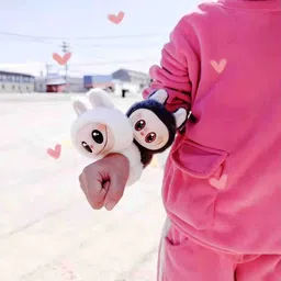 ypshoppy Labubu Slap Wrist Band for Kids Random Color (with Tail Spinner) Boys & Girls Wrist Band image 3