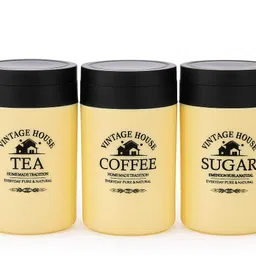 thenextzone Plastic Tea Coffee & Sugar Container - 800 ml image 1