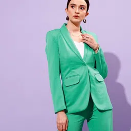 street9 Women Solid Double Breasted Formal Blazer-picture-22
