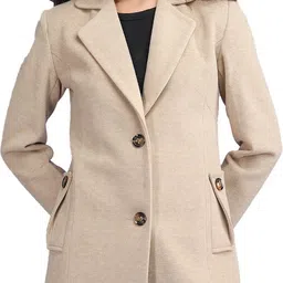 plagg Tweed Solid Coat For Women image 1