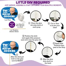 zyozi Boss Baby 2nd Birthday Photo Booth Props 18 Pieces Photo Booth Board image 2