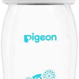 pigeon WN2 PP BOTTLE 240ML L SIZE WHITE CAP (BLUE HOOD) - 240 ml image 2