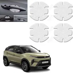 pahwaal Car Door Scratch Protection sticker finger guard (PU) Transparent for Nexon Car Grab handle-picture-22