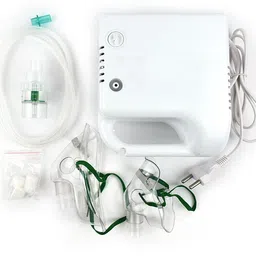 Dishan Neb 107 with Adult and Child Mask Up-to 0.4ml/min Rate Electric Compressor Nebulizer image 4