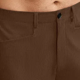 rajovati Men Loose Fit Brown Viscose Rayon Trousers image 5