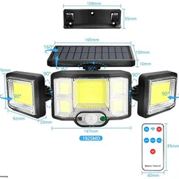 Homehop Solar Light Outdoor Waterproof COB Wireless Automatic Security Lamp for Home Motion Sensor Light image 3