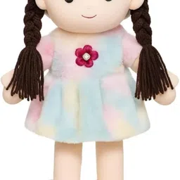 athravtoys Soft doll for kids Plush Stuffed Toy Colorful Dress cute gift for girls_A435 - 40 cm image 4