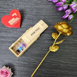 nyarogift Artificial Flower, Message Pills, Greeting Card Gift Set image 1