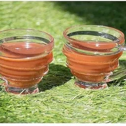 homoryx Pack of 6 Glass HONEY TEA CUP 190ML image 3