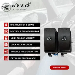kylo POWER WINDOW SWITCH FOR DUSTER (BLUE) (FRONT RIGHT SIDE) (DRIVER SIDE) Car Power Window Switch image 4