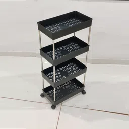 fufudada Utility Rack for Multi Porpose Uses Plastic Kitchen Trolley image 5