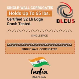 bleus Corrugated Cardboard Size_ 7.5x4.5x3.5 Inches, L-7.5" - W-4.5" - H-3.5" , Good In Strength Packaging Box image 3