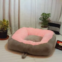 mollismoons Fluffy Portable Soft Plush Round Calming Sleeping Bed for Dog Washable XXXL Pet Bed image 3