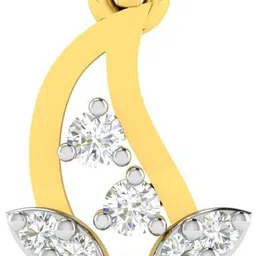 avsar Kanika 14kt Cubic Zirconia Yellow Gold Pendant-picture-19