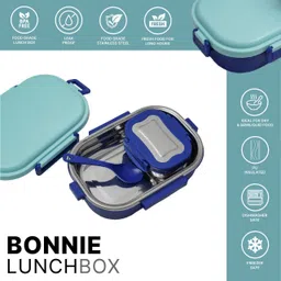 hexar Bonnie Insulated Steel Lunch Box for Kids Lunch Box for School & Office 2 Containers Lunch Box image 5