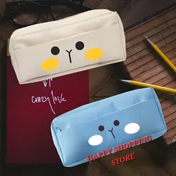 houseofcommon Combo Big Capacity Aesthetic Large Storage Pencil Pouch School Collage Students Pen Pencil Pouch Stationery Art Artificial Leather Pencil Boxes-picture-27