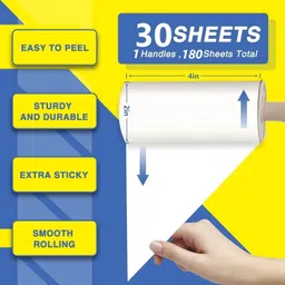 lafillette Reusable Portable Pet Hair Dirt Crumbs With Handle For Clothes Furniture Couches Lint Roller image 3