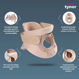 tynor Cervical Orthosis (Philadelphia) Ethafoam, Beige, XL, 1 Unit Neck Support image 3