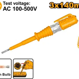 ingco HSDT1408 Electrical Tester – 140mm Voltage Test Pencil for Electricians Analog Voltage Tester-picture-21