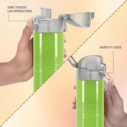 milton 500 Stainless Steel Water Bottle, Parrot Green 490 ml Bottle image 3