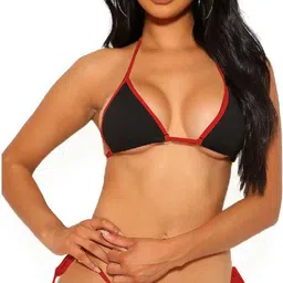 aayanbaby Solid Women Black Swimsuit-picture-23