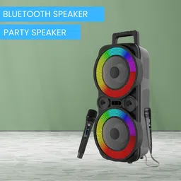 GUGGU Rambo (BLUETOOTH TROLLEY SPEAKER) Deep Bass Sound With Wireless & Wired MicLB159 100 W Bluetooth Tower Speaker-picture-32