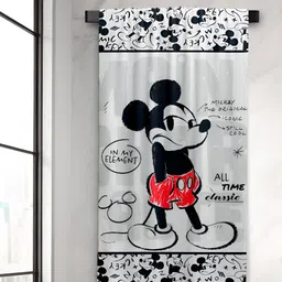 Sassoon White & Black Mickey Mouse Printed Cotton 380 GSM Bath Towel-picture-16
