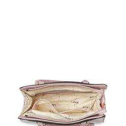 Lavie Women Typography Printed Structured Leather Handheld Bag image 5