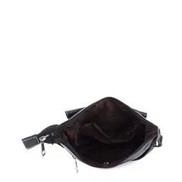 HiLEDER Women Black Leather Structured Satchel Bag image 4