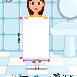 Sassoon Blue & Yellow Peppa Blue Printed Cotton 380 GSM Bath Towel image 5