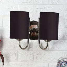 Devansh Black Metal Contemporary Cylinder Shaped Wall Lamp-image-80