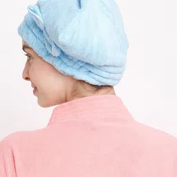 Cortina Set of 2 Solid Hair Towel Cap image 4