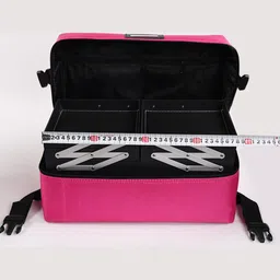 YouBella Pink Portable Jewellery Watch Cosmetics & Make Up Travel Case-image-11