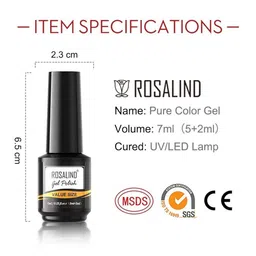 ROSALIND Value Size White Series Long Lasting UV LED Soak-Off Gel Nail Polish- Shade JL008 image 4