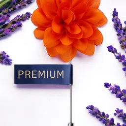 PELUCHE Unisex Orange Blooming Glamor Lapel Pin-image-21