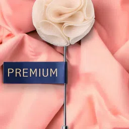 PELUCHE Unisex Cream-Coloured Brooch Lapel Pin-image-19