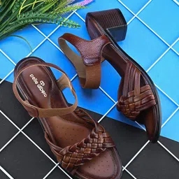 pelle albero Leather Block Sandals-picture-14