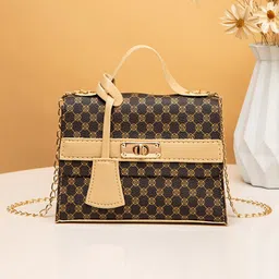 Styli Checked Structured Handheld Bag image 1