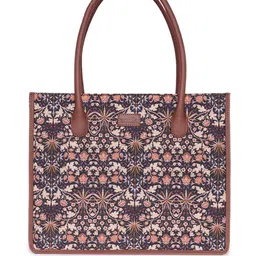 ZOUK Floral Printed Structured Handheld Bag image 2